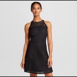 Darling, black eyelet dress